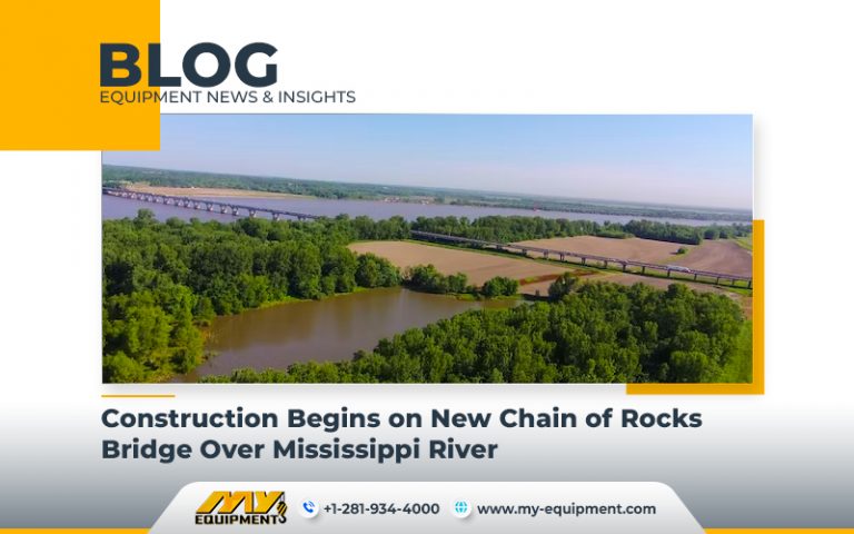 Construction Begins On New Chain Of Rocks Bridge Over Mississippi River Heavy Equipment Market