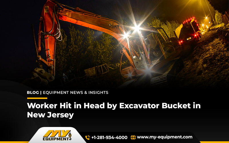 Worker Hit in Head by Excavator Bucket in New Jersey